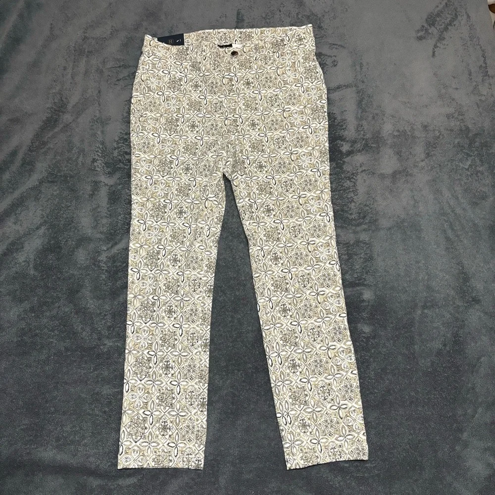 RAFAELLA Stone Comfort Stretch Dressy Slim‎ Leg Pull On Pants NWT
